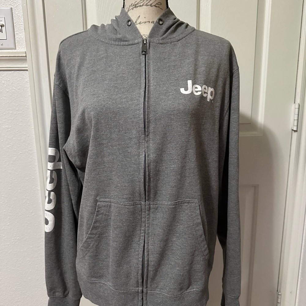 Jeep Gray Zip-Up Jacket